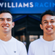 Alex Albon, at right, will join Nicholas Latifi at Williams in 2022 after missing out on a race seat in Formula 1 this season.